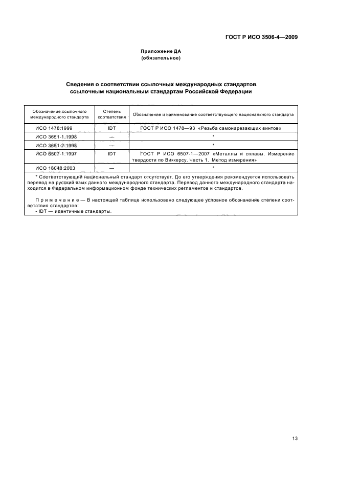 ГОСТ Р ИСО 3506-4-2009 Механические свойства крепежных изделий из коррозионно-стойкой нержавеющей стали. Часть 4. Самонарезающие винты (фото 17 из 20)