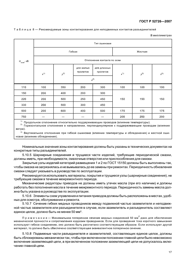 ГОСТ Р 52726-2007 Разъединители и заземлители переменного тока на напряжение свыше 1 кВ и приводы к ним. Общие технические условия (фото 22 из 55)