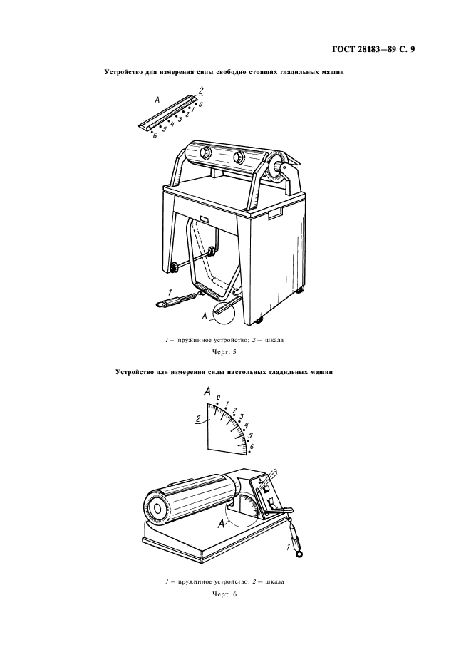 ГОСТ 28183-89 Машины гладильные электрические для бытового и аналогичного применения. Методы измерений рабочих характеристик (фото 10 из 14)