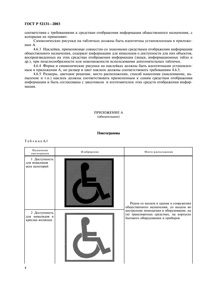 ГОСТ Р 52131-2003 Средства отображения информации знаковые для инвалидов. Технические требования (фото 6 из 12)
