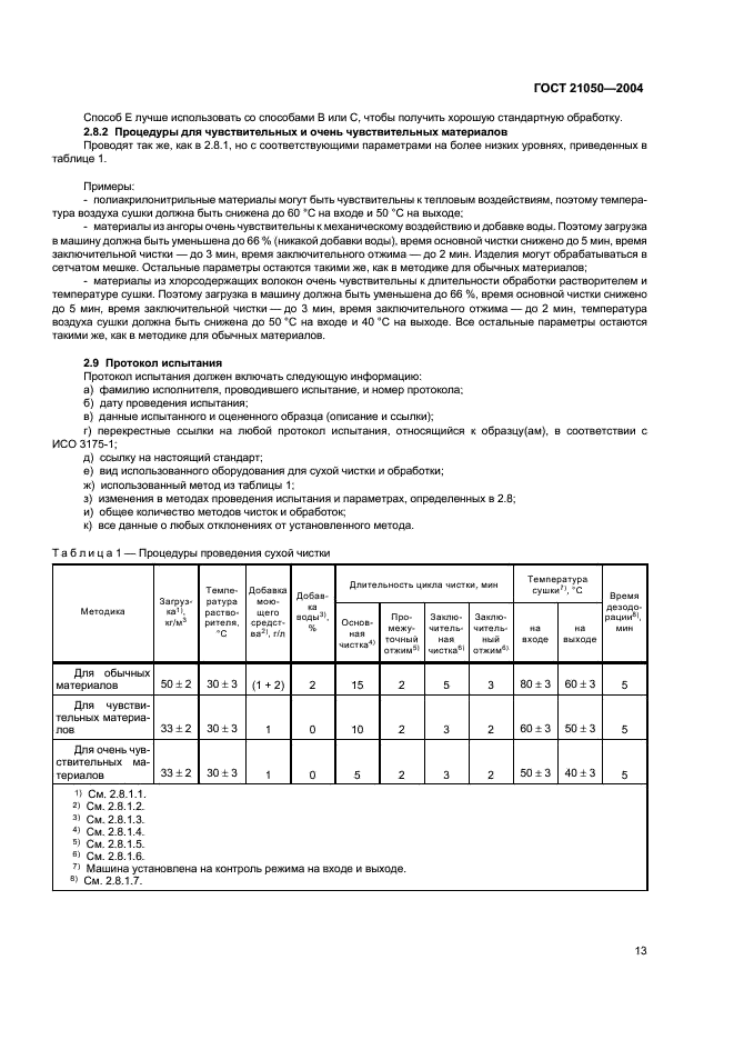 ГОСТ 21050-2004 Ткани для спецодежды. Метод определения устойчивости к сухой химической чистке (фото 15 из 16)