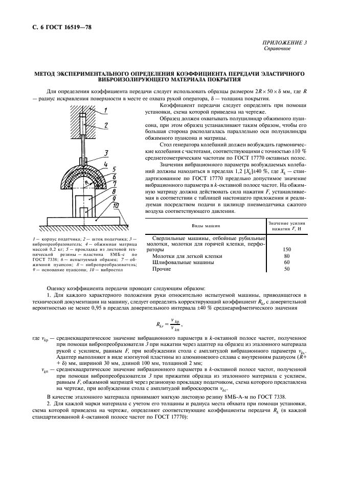 ГОСТ 16519-78 Машины ручные. Методы измерения вибрационных параметров (фото 8 из 12)