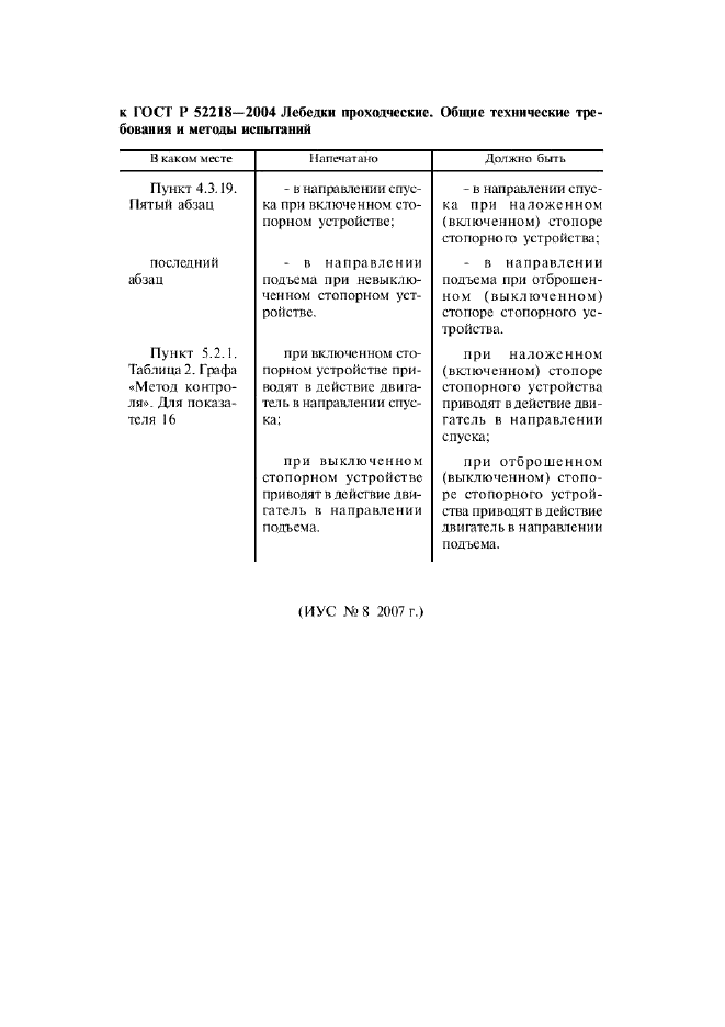 ГОСТ Р 52218-2004 Лебедки проходческие. Общие технические требования и методы испытаний (фото 4 из 20)