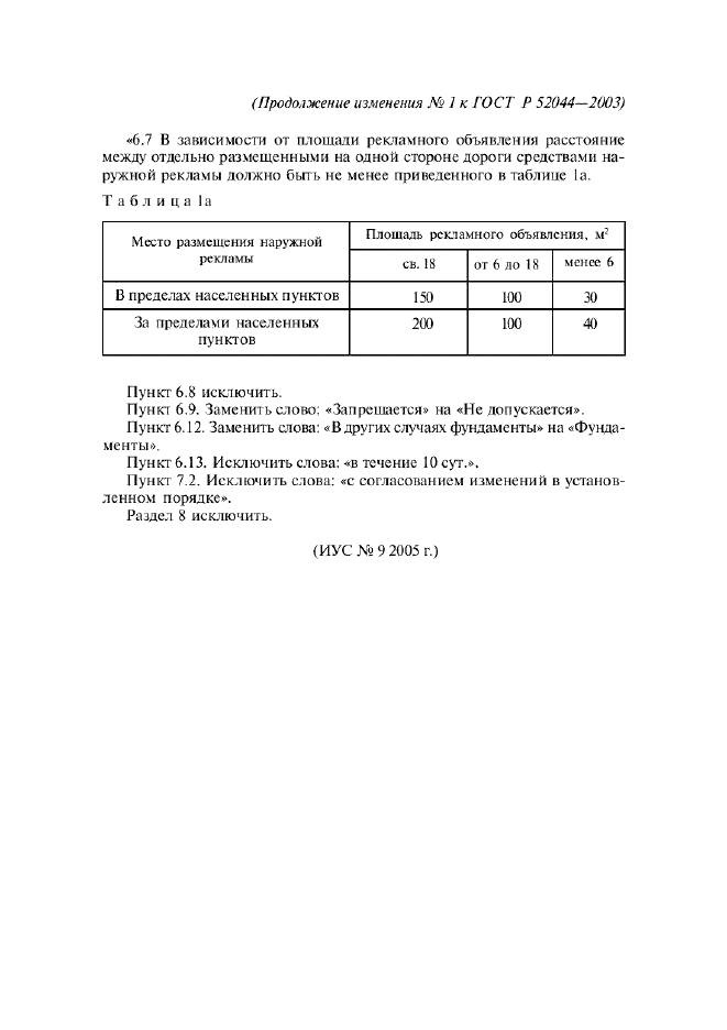 Изменение №1 к ГОСТ Р 52044-2003  (фото 2 из 2)