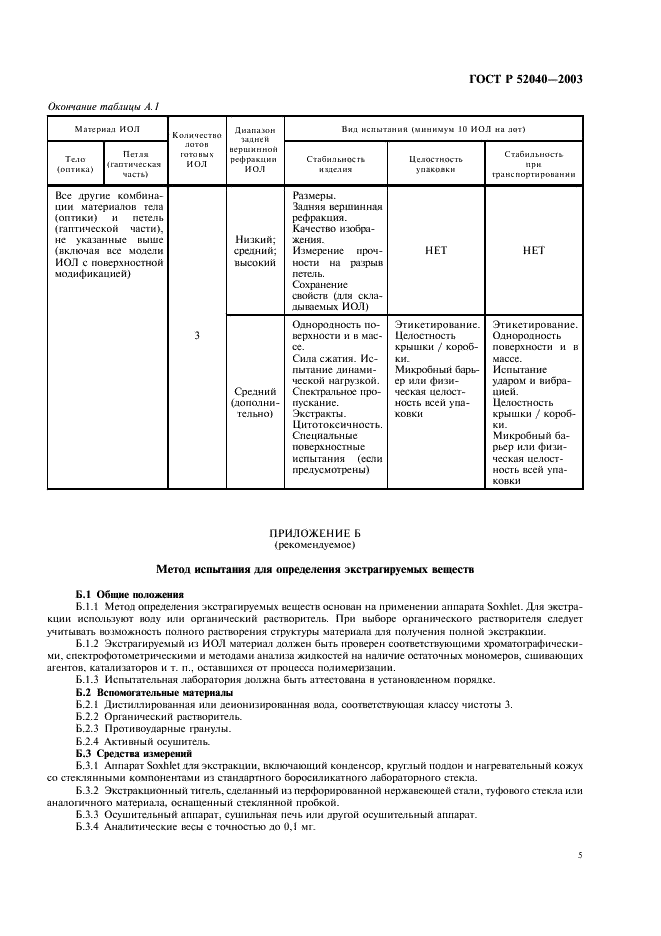 ГОСТ Р 52040-2003 Имплантаты офтальмологические. Интраокулярные линзы. Часть 6. Срок годности и стабильность при транспортировании (фото 8 из 11)