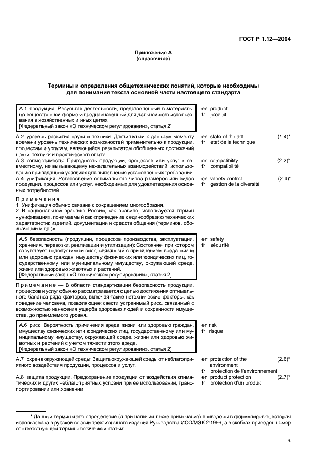 ГОСТ Р 1.12-2004 Стандартизация в Российской Федерации. Термины и определения (фото 12 из 13)