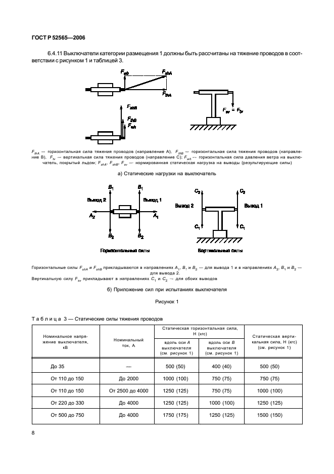 ГОСТ Р 52565-2006 Выключатели переменного тока на напряжения от 3 до 750 кВ. Общие технические условия (фото 12 из 91)