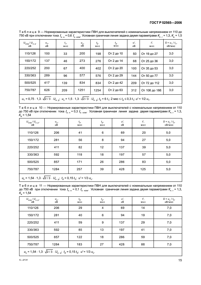 ГОСТ Р 52565-2006 Выключатели переменного тока на напряжения от 3 до 750 кВ. Общие технические условия (фото 19 из 91)