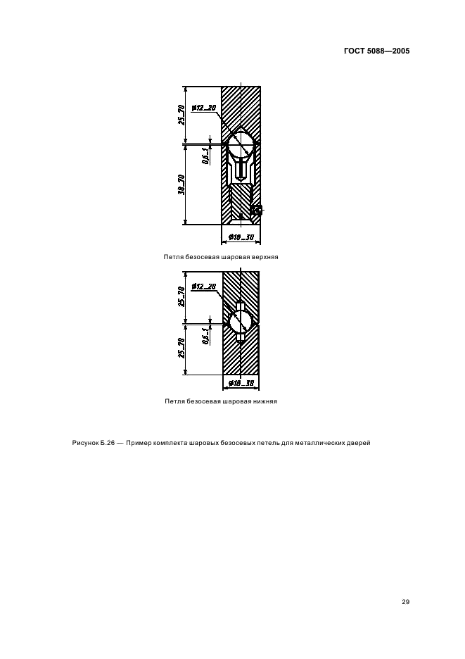 ГОСТ 5088-2005 Петли для оконных и дверных блоков. Технические условия (фото 32 из 35)