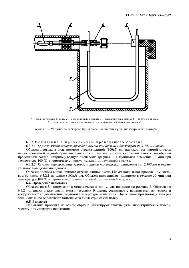 ГОСТ Р МЭК 60851-5-2002 Провода обмоточные. Методы испытаний. Часть 5. Электрические свойства (фото 11 из 12)