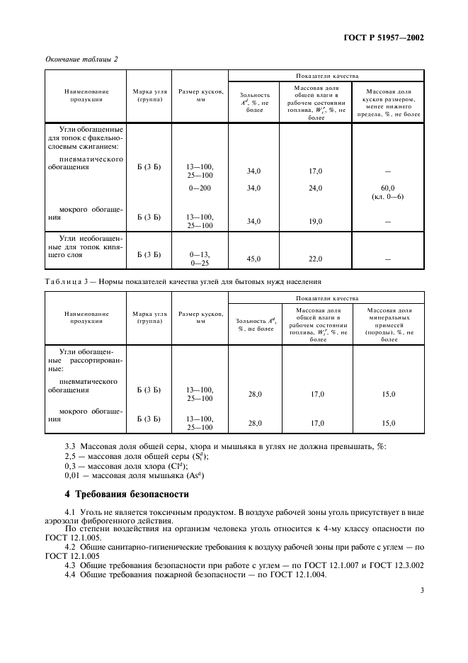 ГОСТ Р 51957-2002 Угли Челябинского бассейна для пылевидного, слоевого сжигания и бытовых нужд населения. Технические условия (фото 7 из 10)