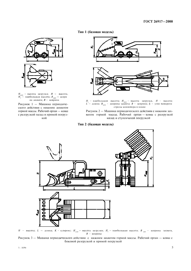 ГОСТ 26917-2000 Машины погрузочные шахтные. Общие технические требования и методы испытаний (фото 9 из 32)