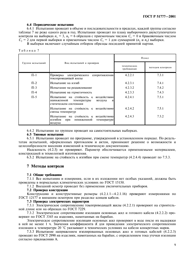 ГОСТ Р 51777-2001 Кабели для установок погружных электронасосов. Общие технические условия (фото 12 из 21)