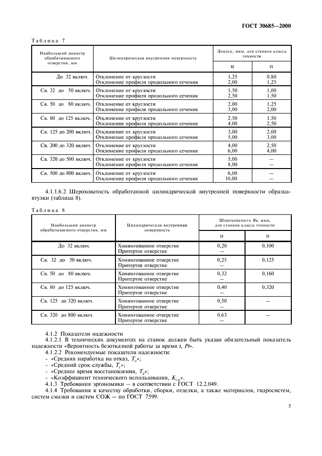 ГОСТ 30685-2000 Станки хонинговальные и притирочные вертикальные. Общие технические условия (фото 8 из 15)