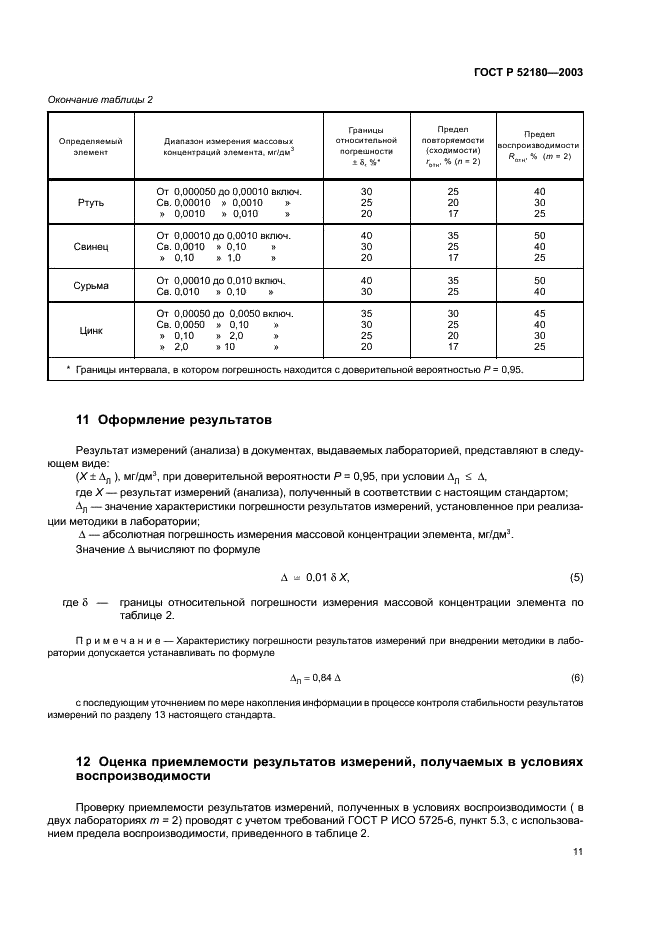 ГОСТ Р 52180-2003 Вода питьевая. Определение содержания элементов методом инверсионной вольтамперометрии (фото 14 из 23)