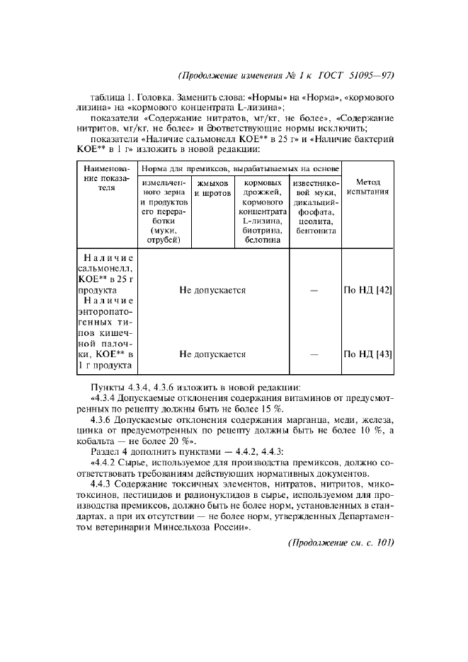 Изменение №1 к ГОСТ Р 51095-97  (фото 2 из 3)