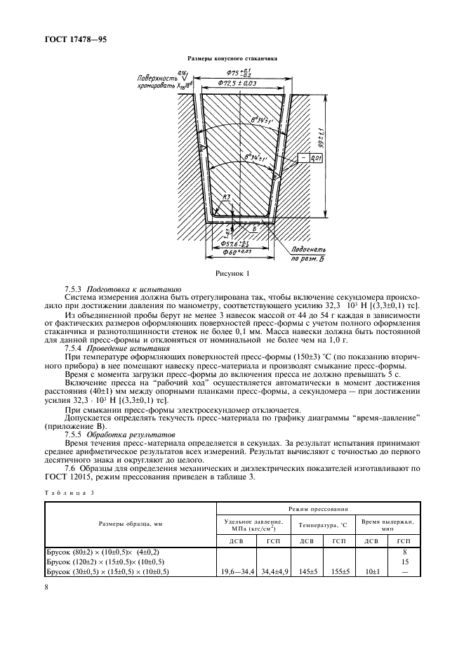 ГОСТ 17478-95 Пресс-материалы. Дозирующийся стекловолокнит и гранулированный стекловолокнит. Технические условия (фото 11 из 19)