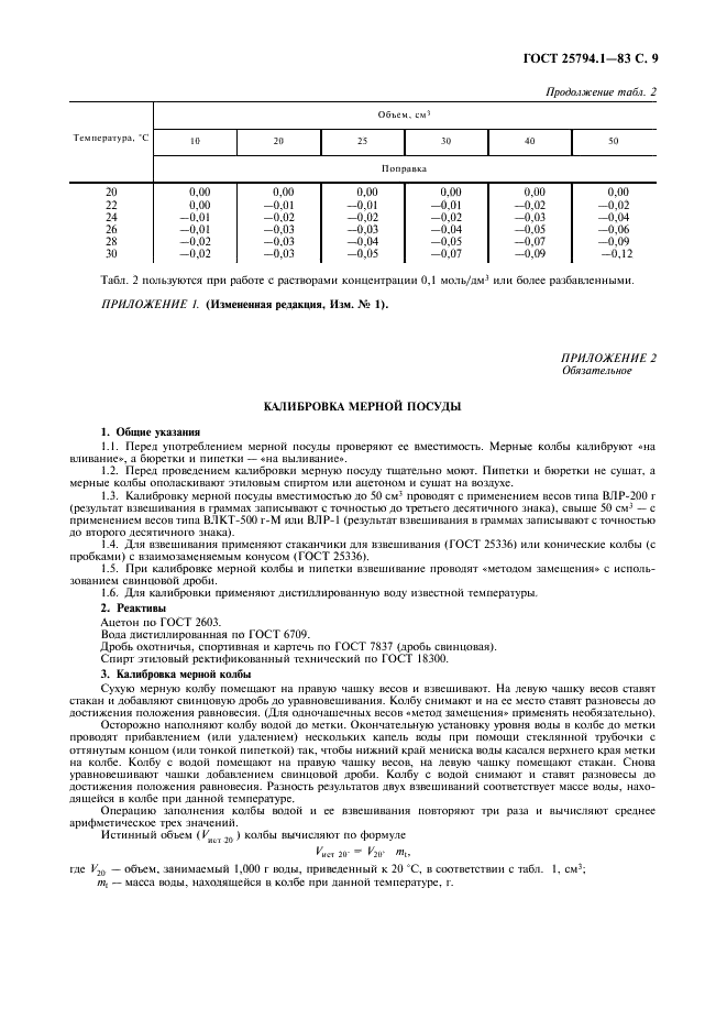 ГОСТ 25794.1-83 Реактивы. Методы приготовления титрованных растворов для кислотно-основного титрования (фото 11 из 12)