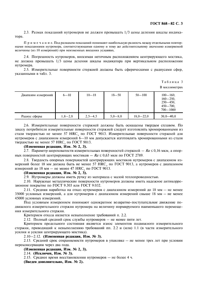 ГОСТ 868-82 Нутромеры индикаторные с ценой деления 0,01 мм. Технические условия (фото 4 из 7)