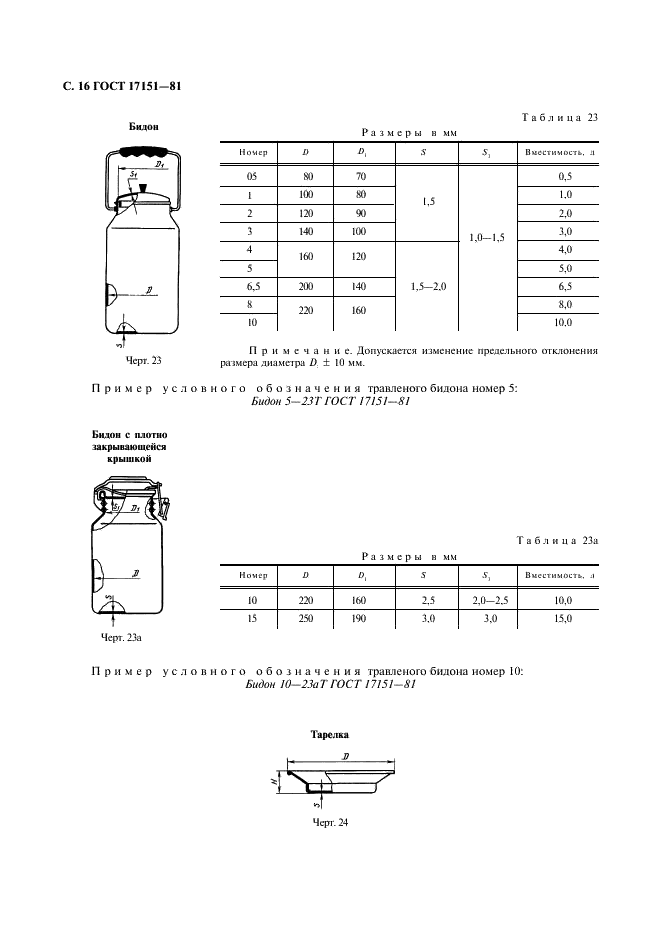 ГОСТ 17151-81 Посуда хозяйственная из листового алюминия. Общие технические условия (фото 17 из 45)
