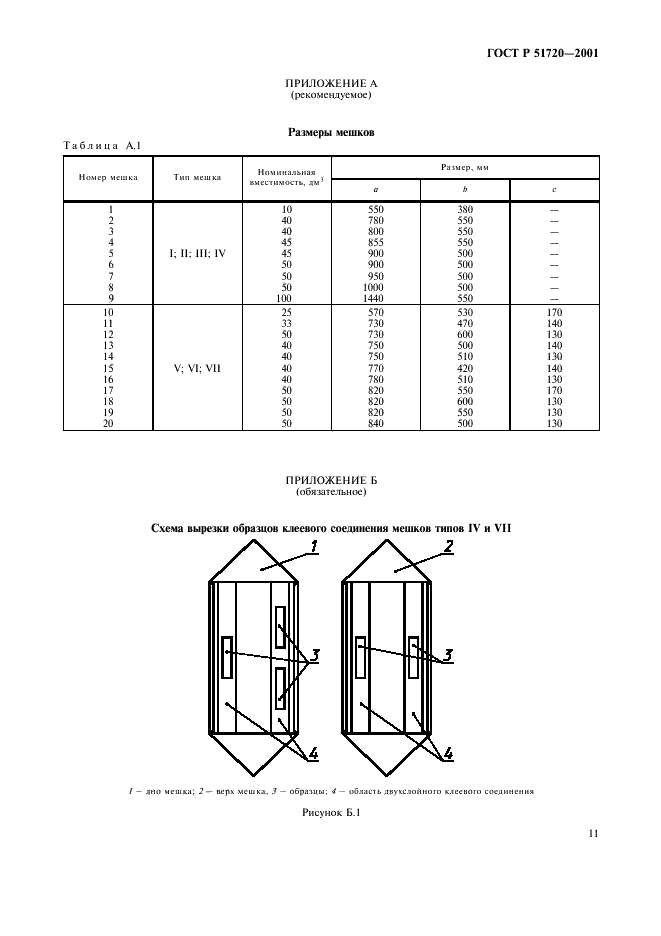 ГОСТ Р 51720-2001 Мешки из полимерных пленок. Общие технические условия (фото 14 из 15)