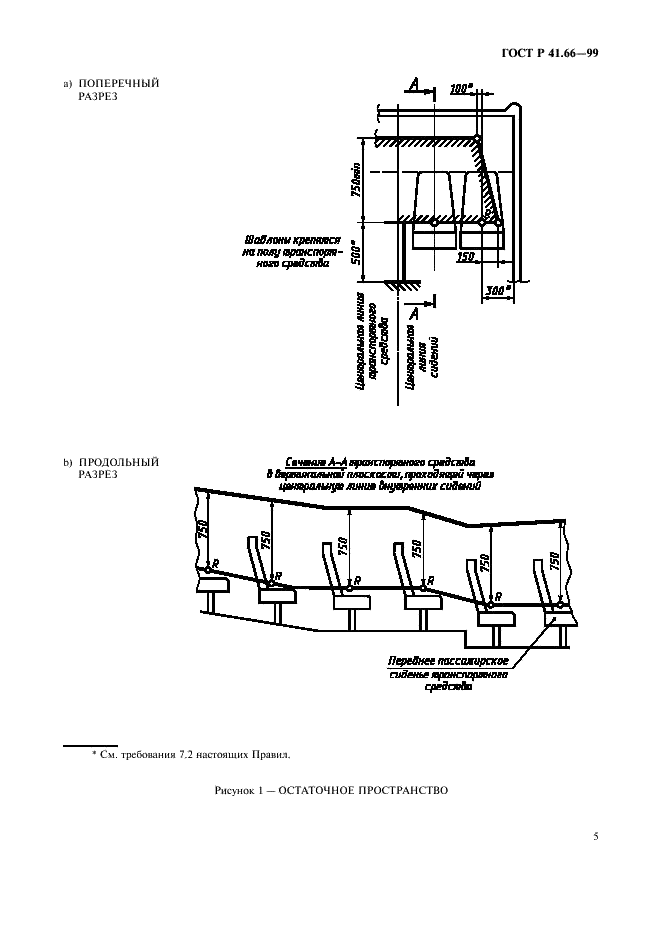 ГОСТ Р 41.66-99 Единообразные предписания, касающиеся официального утверждения крупногабаритных пассажирских транспортных средств в отношении прочности верхней части конструкции (фото 8 из 19)