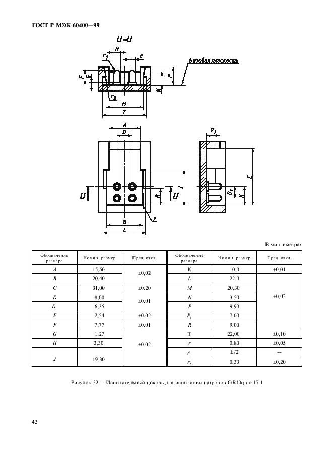 ГОСТ Р МЭК 60400-99 Патроны для трубчатых люминесцентных ламп и стартеров (фото 45 из 58)